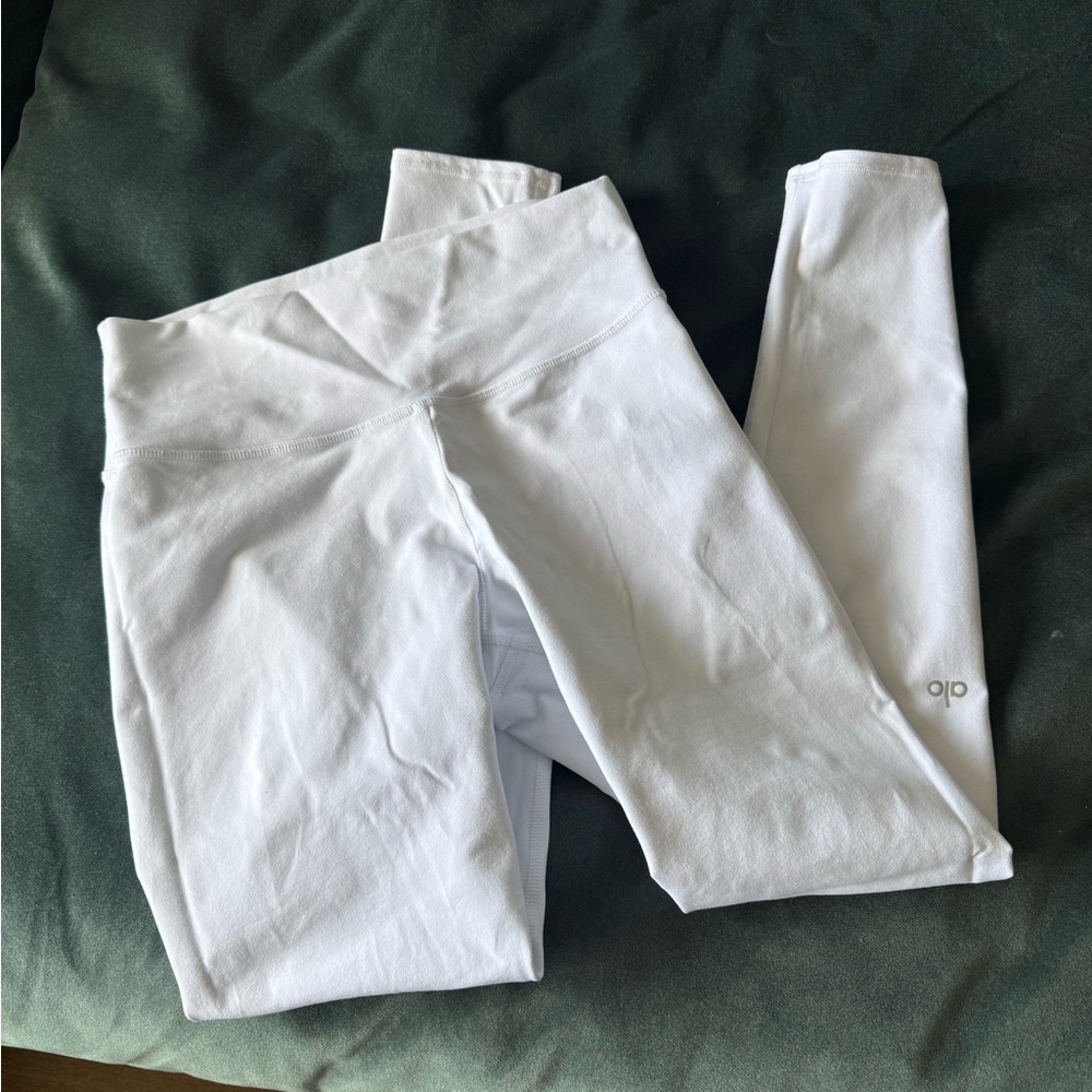 Alo large white high waist airbrush leggings